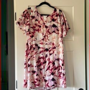 Apt 9 Cold Shoulder Floral Print Dress